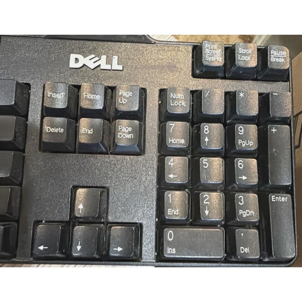 Dell SK-8115 L100 USB Wired Keyboard Black Standard 104-Key OEM Tested